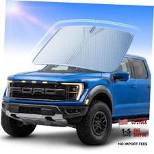 Graphene Dual-Layer Windshield Sun Shade for Car, Cooling Heat Blocker 64"x 34"
