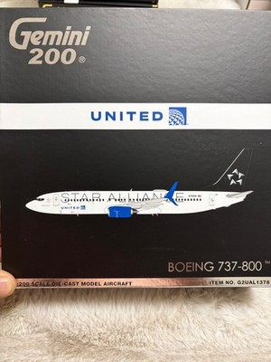 Gemini Jets 1:200 United Airlines 737-800 ''Star Alliance'' G2UAL1378 IN STOCK