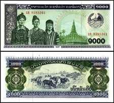 Laos 1000 Kip, 1995, P-32c, UNC