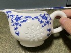 VTG Chinese Jingdezhen Rice Eyes Blue & White Porcelain  Tea Cups Set in giftbox — photo 3