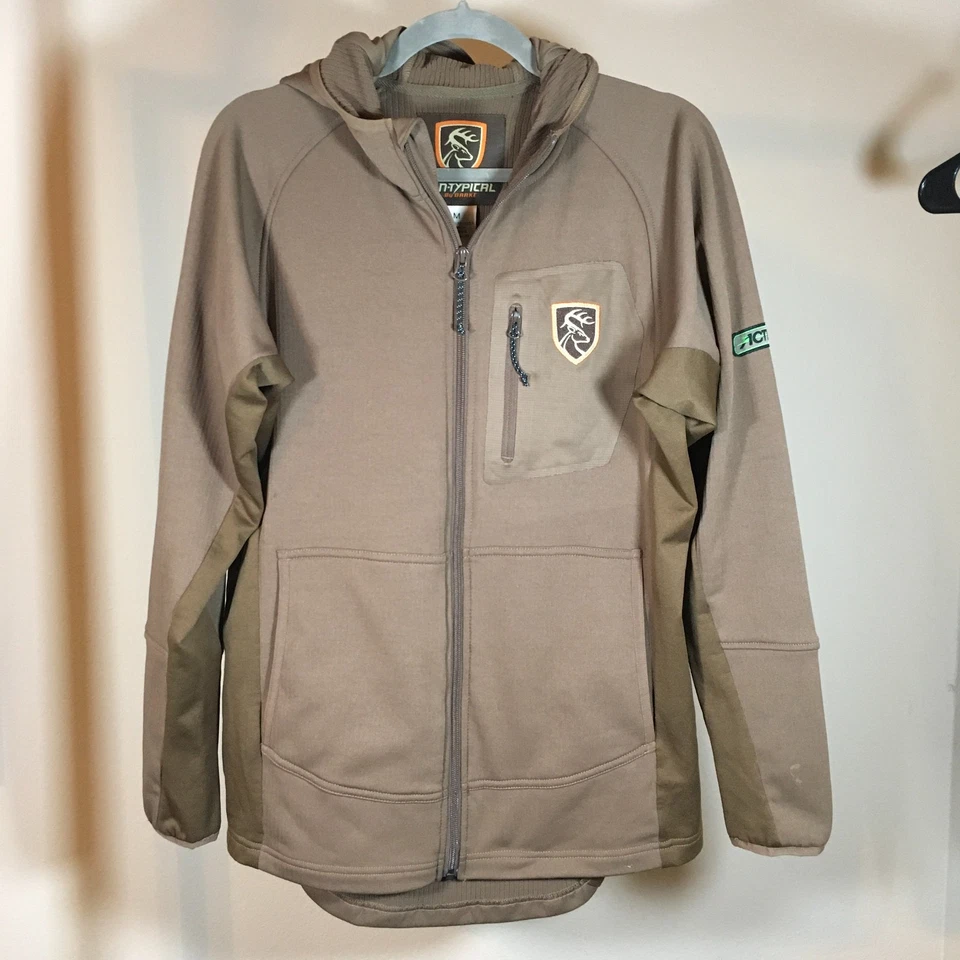 In-Season Drake Non-Typical M Scent Control Hunting Hoodie Jacket Brown Tan - Image 4 of 4