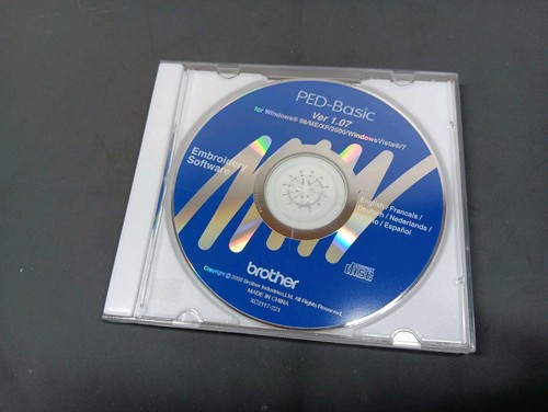 BROTHER PED-Basic Embroidery Design Software Version 1.07 CD ONLY