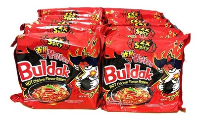 Samyang 2xSpicy Buldak 10 x 140g Hot Chicken Flavour Ramen instant Nudeln 