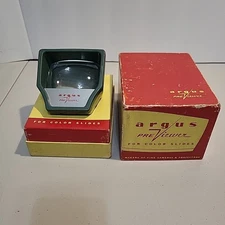 Vintage 1960s Argus Previewer For Color Slides W/ Original Box Untested