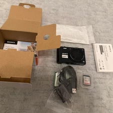 Sony Cyber-shot DSC-WX350 18.2MP Digital Camera - Black Excellent With 32gb