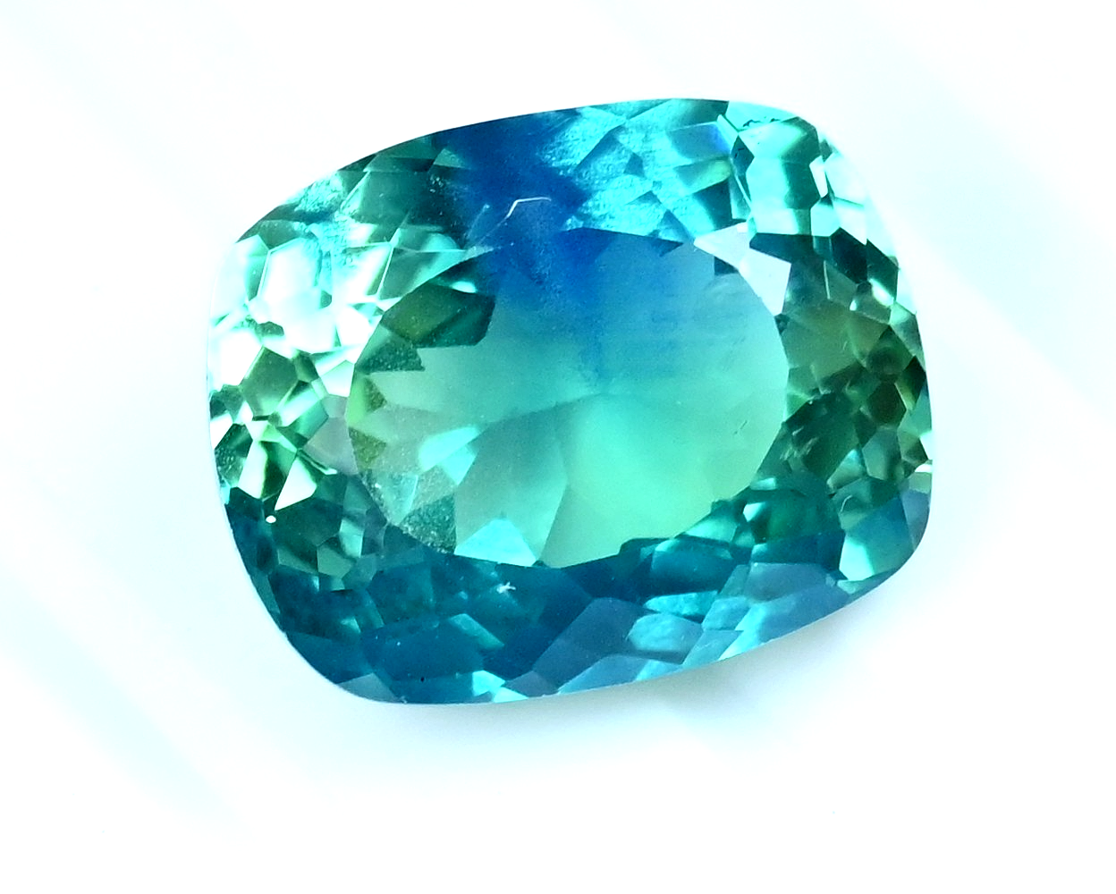17.30 Ct Natural Green-Blue Serendibite Certified Flawless Cushion Rare Gemstone