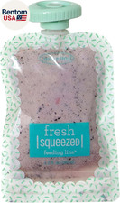 Reusable Squeeze Pouches for Homemade Baby Food, 3.5 Oz, Pack of 25 - BPA, PVC,