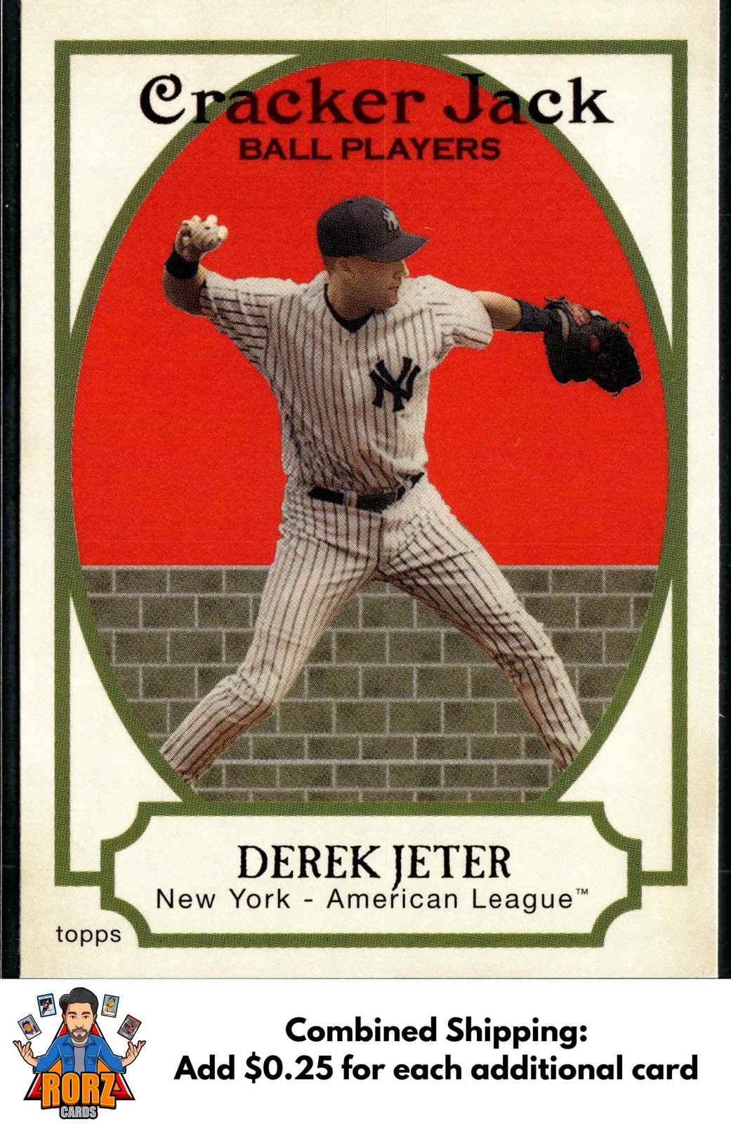 Derek Jeter 2005 Topps Cracker Jack #175 New York Yankees