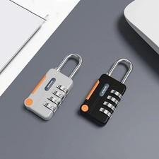 Combination Lock, 4-Digit Padlock Keyless, Resettable Metal Luggage Locks