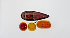 Vintage Teardrop-style Truck Or Motorcycle Marker Light Kd517 And Lenses Used