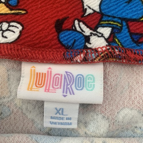 NEU LulaRoe Disney Donald Duck Print Cassie Bleistiftrock Damen Größe XL - Bild 2 von 6