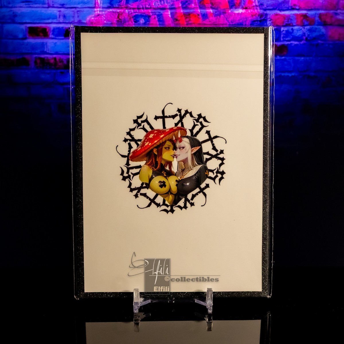 Hoshimi Miyabi Waifu Card A6 Oversized Premium Collectible Framd