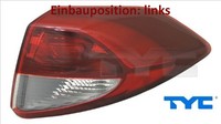 TYC 11-6852-15-2 Heckleuchte Links RüCklicht Hecklicht RüCkleuchte