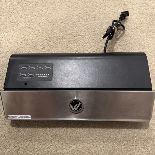 Lightyly Used Weston 650501W Professional Advantage Vacuum Sealer - Black/Silver
