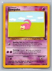 Slowpoke 55/62 Fossil Common Unlimited - Wizards of the Coast 1999