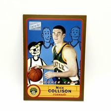 03-04 Topps Bazooka Nick Collison Bazooka Joe Gold RC Seattle Supersonics #287