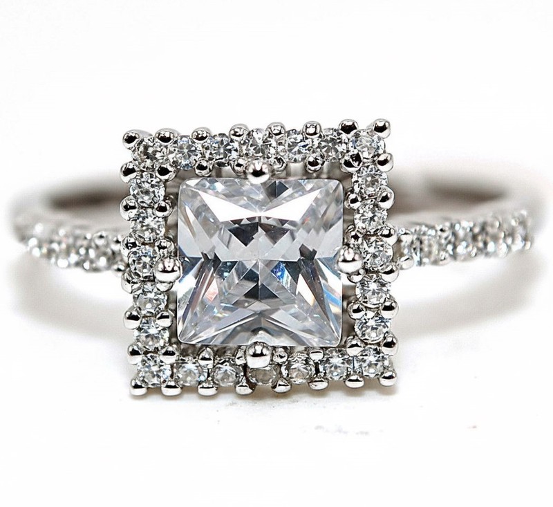 2CT Heat Treated Moissanite 925 Genuine Sterling Silver Ring Jewelry Sz 9