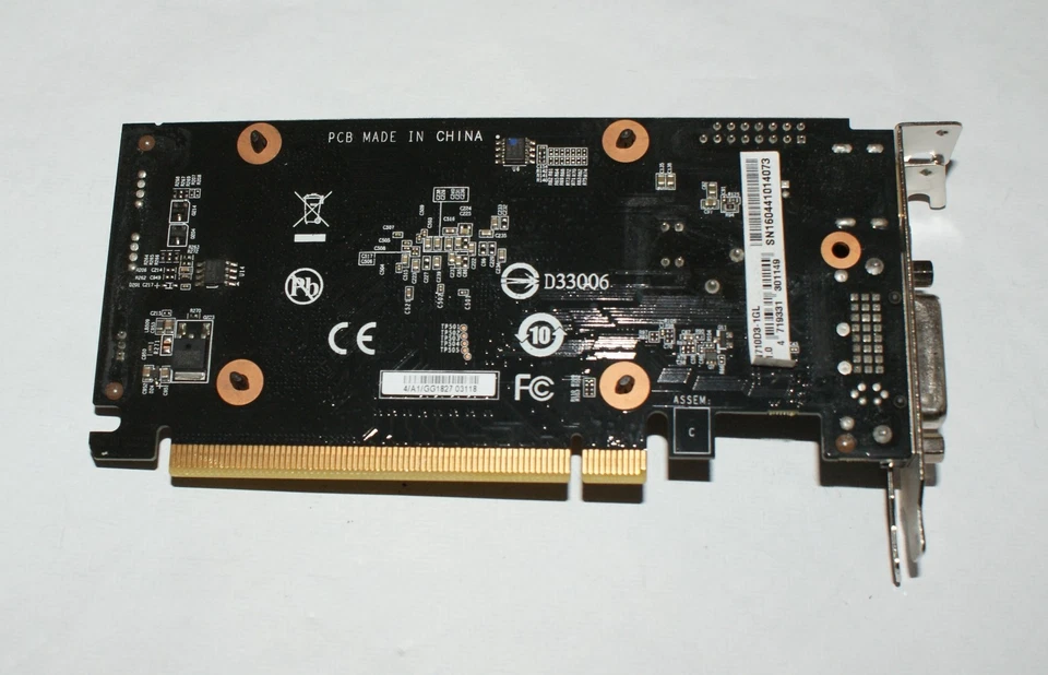 Gigabyte NVIDIA GT710 1GB PCIE VGA/DVI/HDMI Low Profile Graphics Card - Image 2 of 3