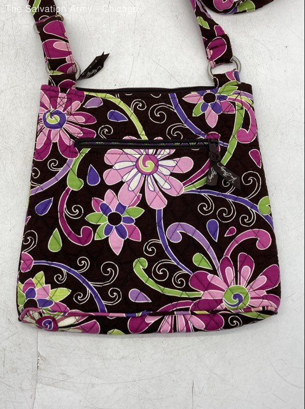Vera Bradley Womens Multicolor Floral Inner Pockets Crossbody Bag