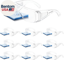 Clear Safety Glasses over Eyeglasses anti Fog ANSI Z87.1 Lightweight Protective