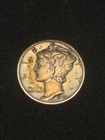1941-P Silver Mercury Dime, Colorful Album Toning — photo 1