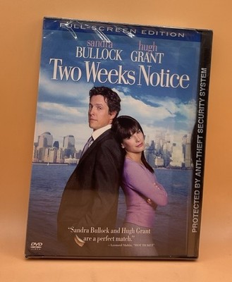 Two Weeks Notice DVD 2003 Sandra Bullock Snap Case *SEALED* **Buy 2 Get 1 Free**