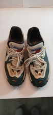 Vintage 1990s Tommy Hilfiger Chunky Athletic Sneakers Green  White