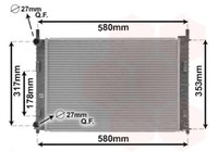Radiator MotorküHlung VAN Wezel 18002324 FüR Ford