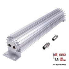 15 Finned Aluminum Dual Pass Transmission Trans Oil Cooler 15 Finned Aluminum Dual Pass Transmission Trans Oil Cooler
