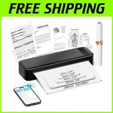 Portable Wireless Printer - Bluetooth & USB Connectivity