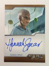 Star Trek Discovery Season 2 Hannah Spear Archive Box Autograph