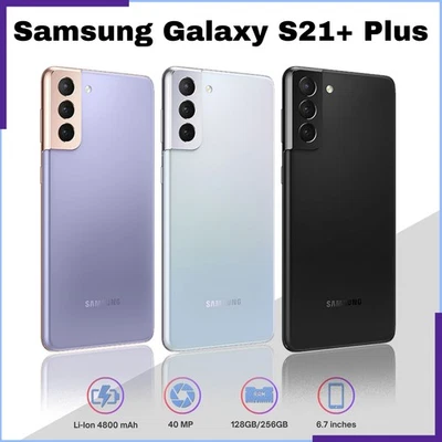 Neu Samsung Galaxy S21+ Plus 5G G996U 128GB/256GB Ohne Vertrag Handy Smartphone