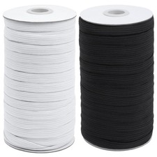 60 Yards Length 3/8" Width Elastic Bands Flat Elastic Cord Rope Heavy Stretch...