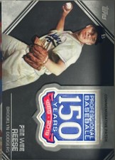 2019 TOPPS UPDATE 150TH ANNIVERSARY MANUFACTURED PATCH RELICS PEE WEE REESE