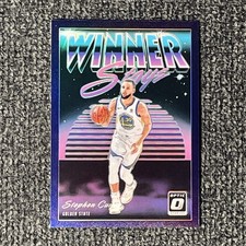 STEPHEN CURRY 2018 Optic Winner Stays #15 HOLO PURPLE PARALLEL INSERT (WARRIORS)