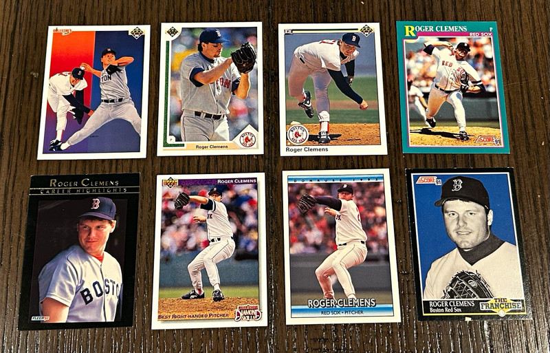 Roger Clemens 8-Card Lot Score The Franchise Career Highlights Red Sox