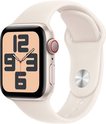 Apple Watch SE 2 Cell 40mm Starlight Aluminum - Starlight Sport Band MXG03LL/A