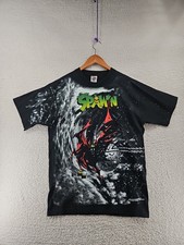 Vintage Rare 1997 Spawn All Over Print T-Shirt Sz L Todd McFarlane Movie Comics
