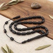 Original Real Ebony Tasbih, 33 Beads Islamic prayer beads, misbah 202091