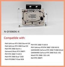 Granzon GPU Water Block For Palit RTX 3060 Dual OC/GALAX RTX3060 N-GY3060XJ-X