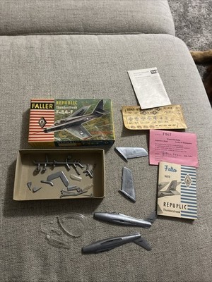 FALLER REBUBLIC THUNDERSTREAK F-84-F USAF RNAF GAF AIR FORCE 1:100 BOMBER
