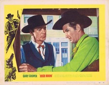 HIGH NOON Original Lobby Card 6 Gary Cooper Lloyd Bridges Grace Kelly 1952