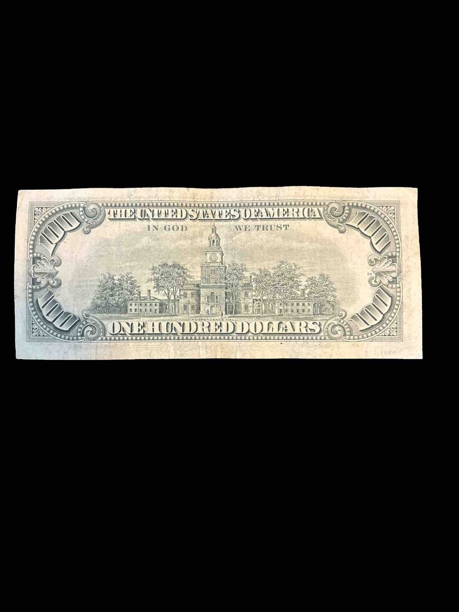 Lightly Circulated $100 bill (One Hundred Dollar Bill) - Series