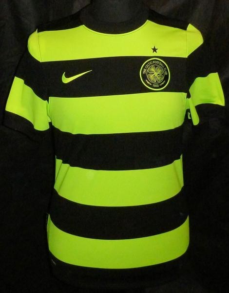 Maillot Celtic FC Extérieur 2009-2011 Taille L Version Joueur Neuf sans Étiquette Vert Blanc