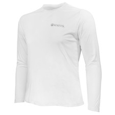 Beretta Covey Tech Long Sleeve Tee White Performance Shirt TS208T11800001 