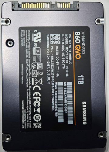 Samsung SSD 860 QVO  MZ-76Q1T0 - 1 TB 2,5 Zoll Interne SATA ||| SSD