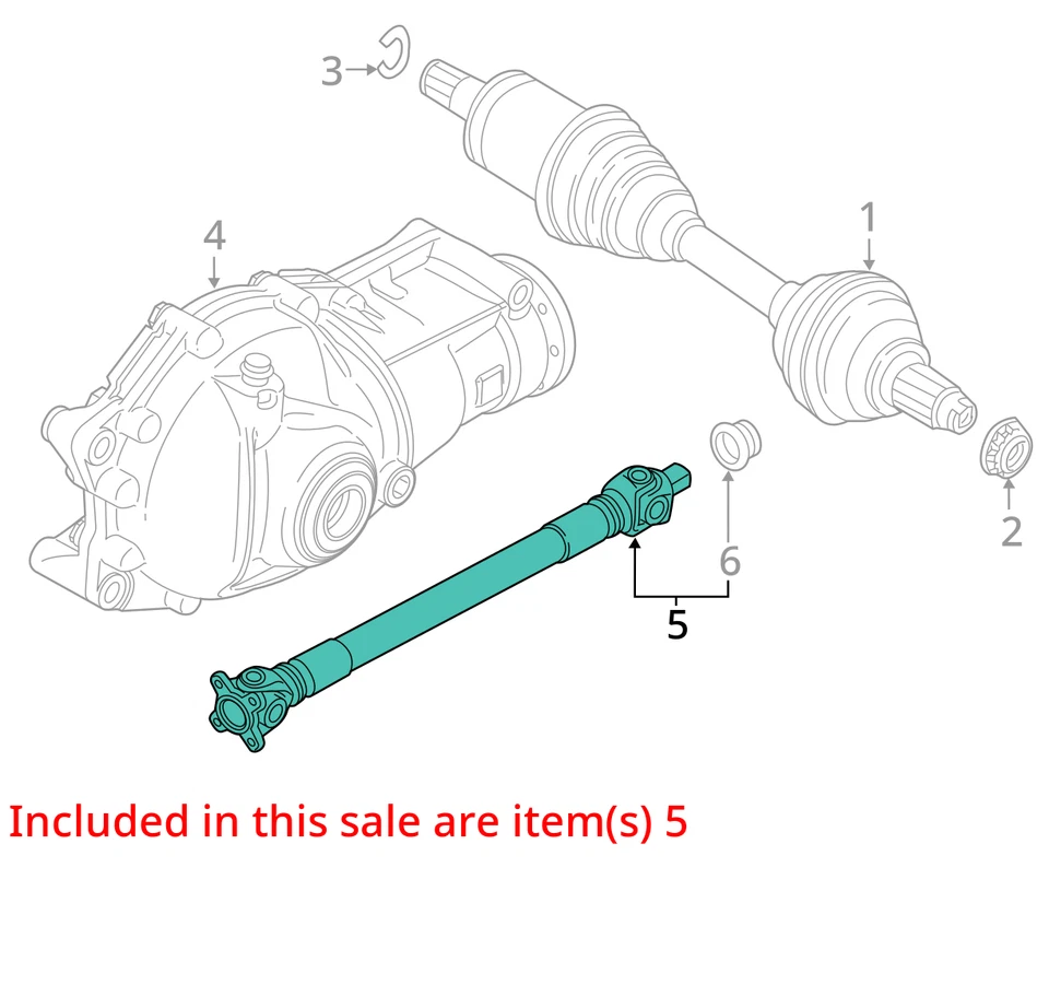 2012 BMW X5 Front Drive Shaft OEM 157K Miles - LKQ413447537 - Изображение 4 из 4