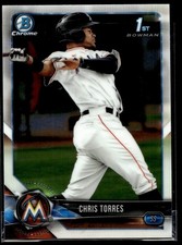 2018 Bowman Chrome Prospects Chris Torres Miami Marlins #BCP207