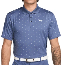 Nike Tour Men's Dri-FIT Jacquard Golf Polo FZ7483 491 Various Sizes NWT Blue