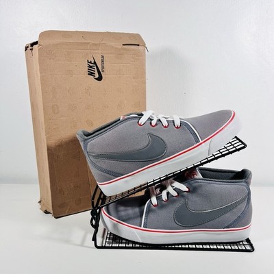 Nike Toki Turnschuhe Herren UK 6 Grau Mid Top Freizeitschuhe